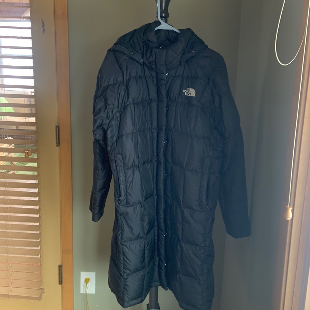 The North Face Women's Black Down Long Puffer Coat